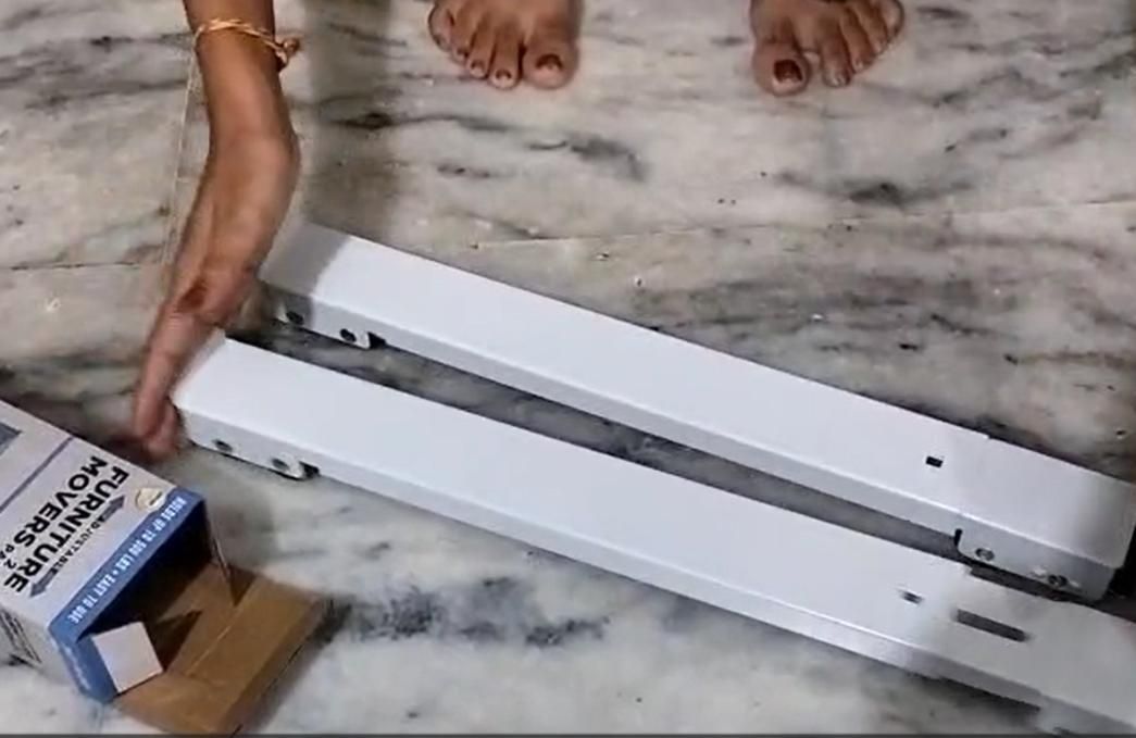 Multi-Functional Adjustable Trolley Fixed Mount Racks Holder (Pair of 1)